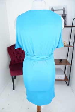 Платье голубое романтичное 42-44 размер