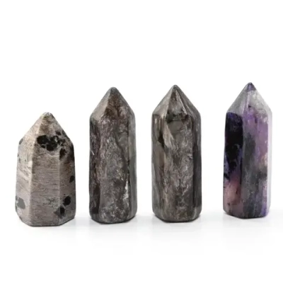 Кристалл из чароита "Карандаш" 15*15*45мм, 17-19г