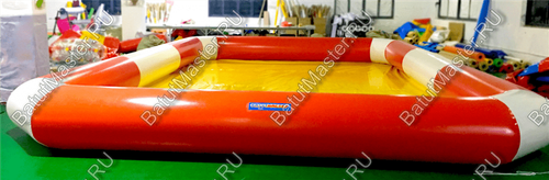 Прямоугольный надувной бассейн "Полосатик" 8*6*0,65 м