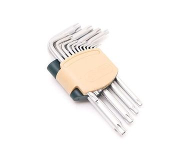 Набор ключей TORX Г-образных с отверстием,15пр.(Т6Н,T7H,T8H,T9H,Т10Н,Т15Н,Т20Н,Т25Н,Т27Н, Т30Н,Т40Н,Т45Н,Т50Н,Т55Н,Т60Н)в пластиковом держателе RockForce##Rock FORCE RF-5151T