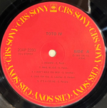 Виниловая пластинка Toto ‎– Toto IV LP