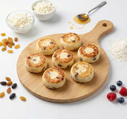 Сырники с изюмом, КФХ Георгиев