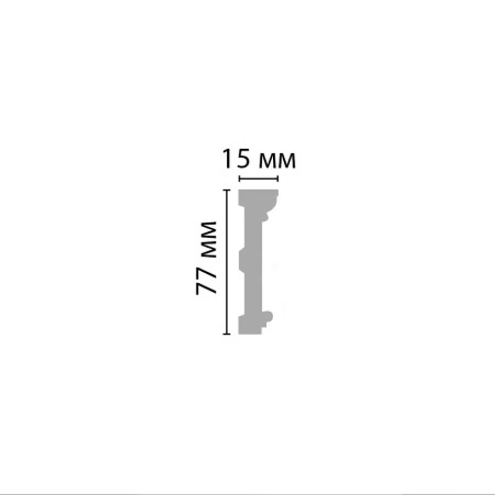 Молдинг гладкий Decomaster DT-8033 77х15х2400мм