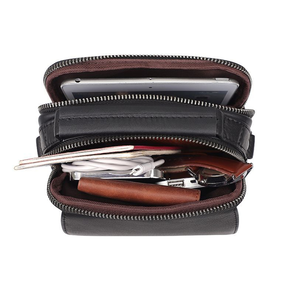 Кожаная сумка на плечо