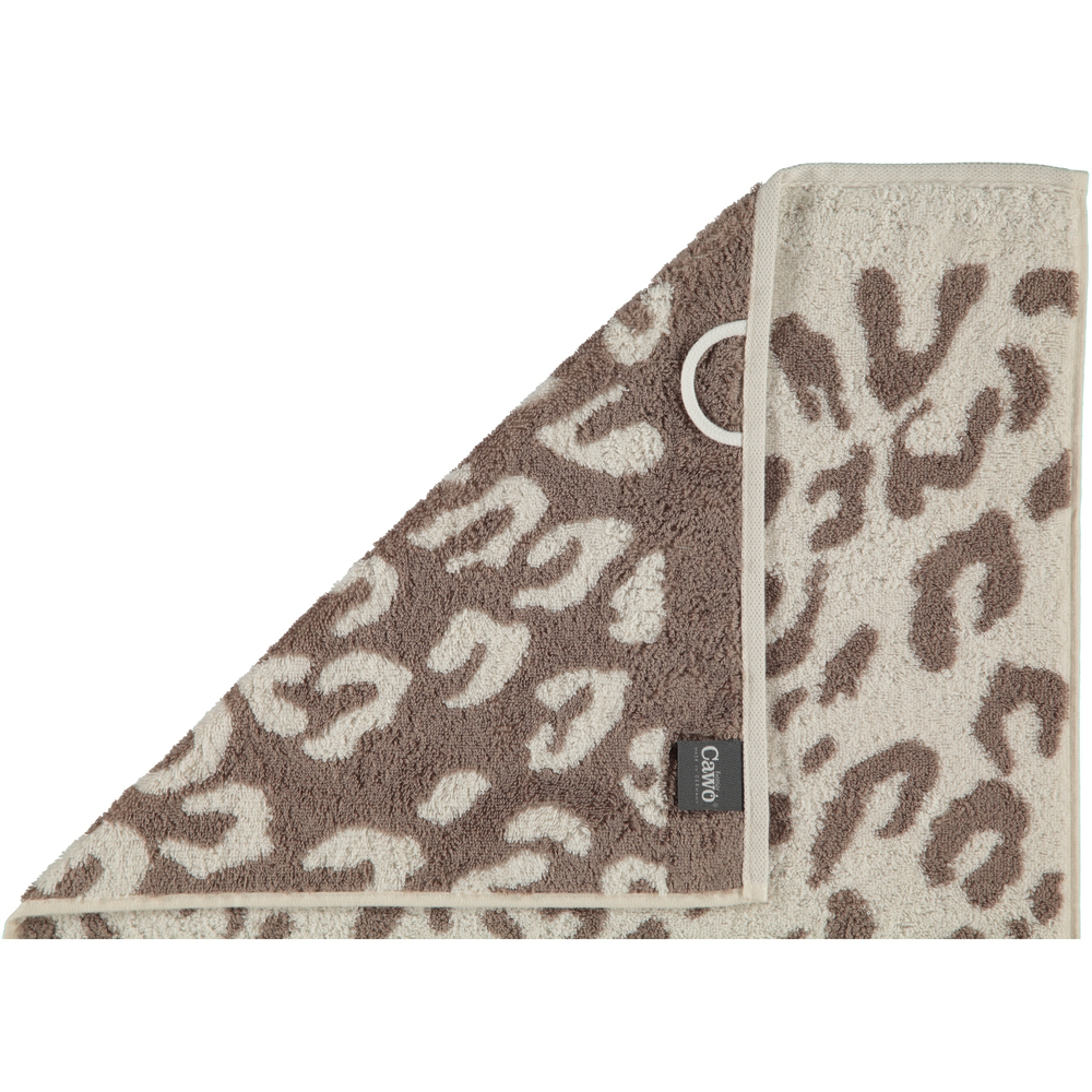 Полотенце 50x100 Cawo Instinct Leopard 563 бежевое Германия