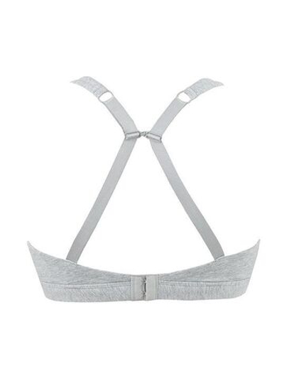 Бюстгальтер-топ с мягкими чашками (Размер: 4B) (Цвет: серый меланж)