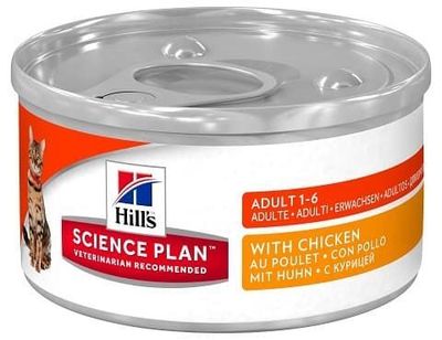 Hill's SP Optimal Care 82г ж/б влажный корм для кошек с курицей  (10801DE)