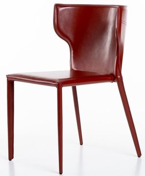 Стул Austin, кожа ретро-красный