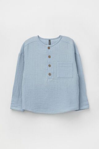 рубашка  для мальчика  ТК 33012/нежно-голубой