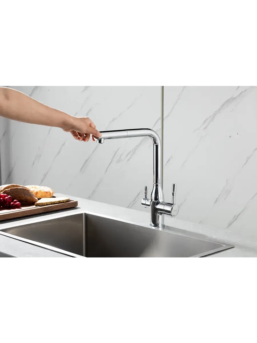 Смеситель для кухни с подключением под фильтр FRAP F4396-30
