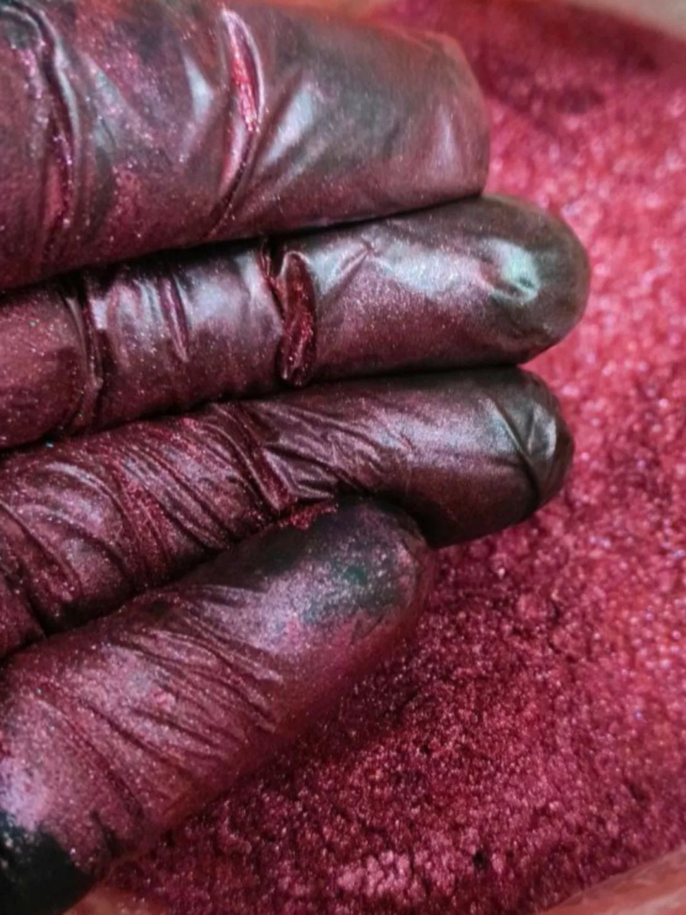 Премиум 8964 Гранатовый мерцающий блеск - перламутровый сухой краситель