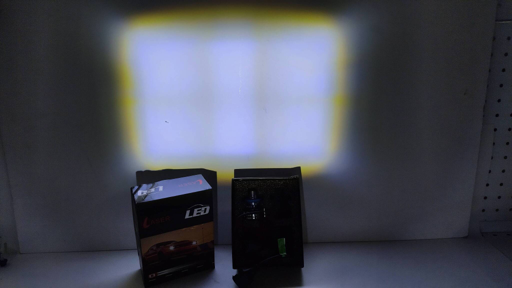 H11 / Светодиодные (H11) линзы LAZER LED H11 головного света (5500k) (2 шт. Комплект) 0.3 кг 14х11х6