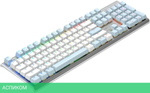 Клавиатура A4Tech Fstyler Neon синий/белый (FS100)