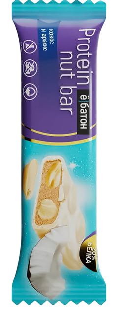 Ёбатон «Protein nut bar» 40g , Протеиновый батончик