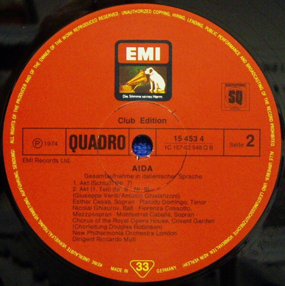 Caballe, Domingo, New Philharmonia Orchestra, Riccardo Muti / Giuseppe Verdi: Aida (3LP)