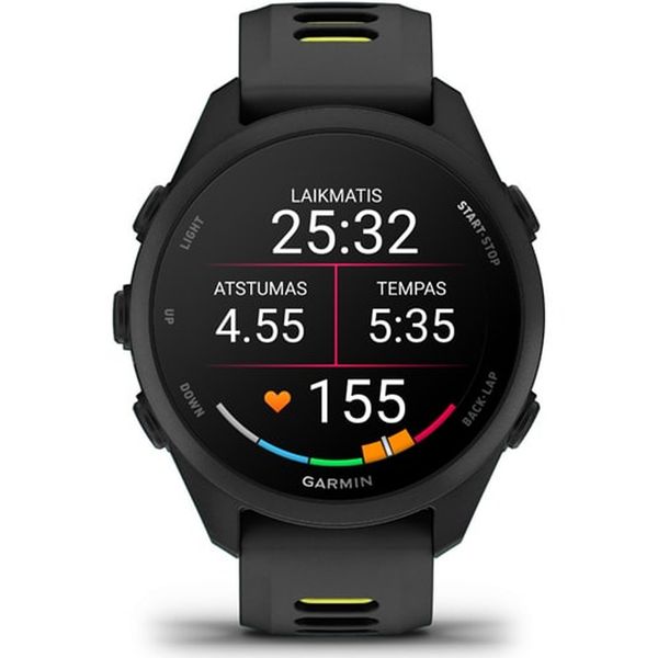 Умные часы Garmin Forerunner 170, Черный | Black/Amp Yellow (010-03920-00 | 010-03920-50)