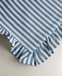 ZARA HOME ХЛОПКОВЫЕ САЛФЕТКИ С ВОЛАНАМИ (2 ШТ.), СИНИЙ