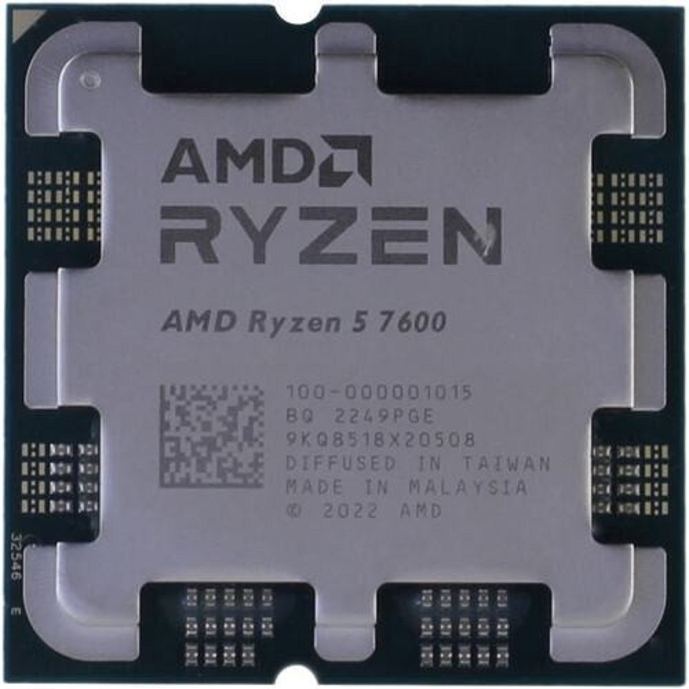 CPU AMD Ryzen 5 7600 (100-000001015) (Raphael, 6C/12T, 3.8/5.1GHz, 32MB, 65W) OEM