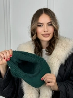 Шапка кепи зимняя с козырьком