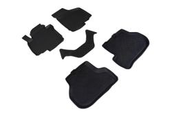 Резиновые коврики с высоким бортом для Seat Leon II 2005-2012, Seintex.82293