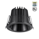 359425 SPOT NT24 438 черный Светильник встраиваемый с переключателем цв. температуры IP65 LED 10W 170-265V 3000К\4000К\6000К LANG