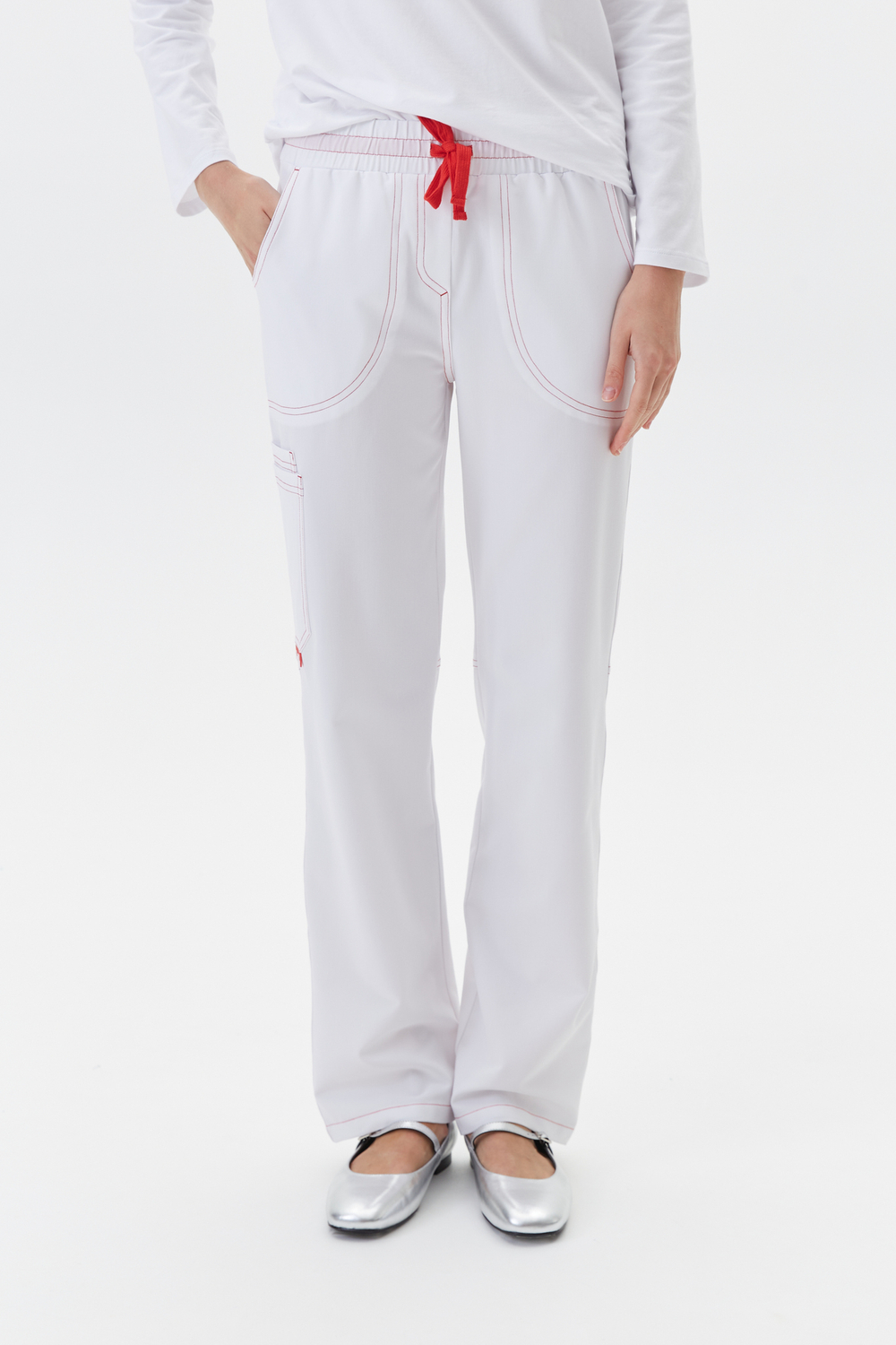 Брюки медицинские женские Лаконико, белый