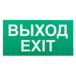 Пиктограмма ЭРА INFO-SSA-116 бэклит 259x128мм Выход-EXIT SSA-103