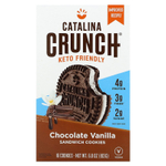 Catalina Crunch, Keto Sandwich Cookies, Шоколадно-ванильное печенье, 16 печений, 6,8 унции (193 г)
