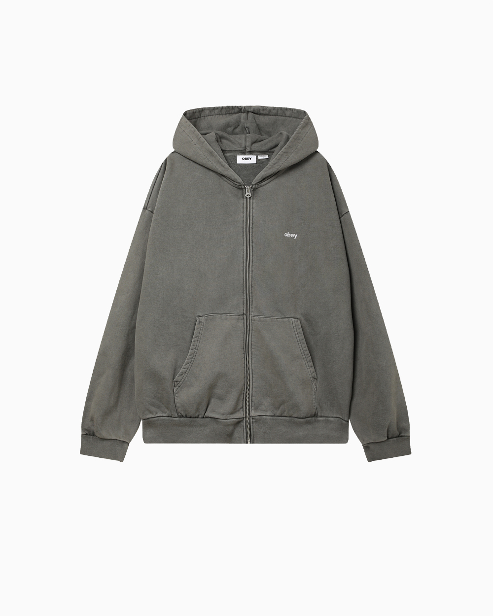 Толстовка Obey Lowercase Pigment Zip Hood