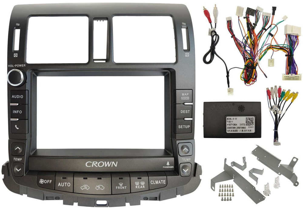 Магнитола для Toyota Crown / Crown Majesta S200 2008-2012 (цветной ШГУ) - Teyes CC4-PRO монитор 9.5" 2K QLED на Android 13, Snapdragon 778G, AI, CarPlay, DSP, 4G SIM-слот