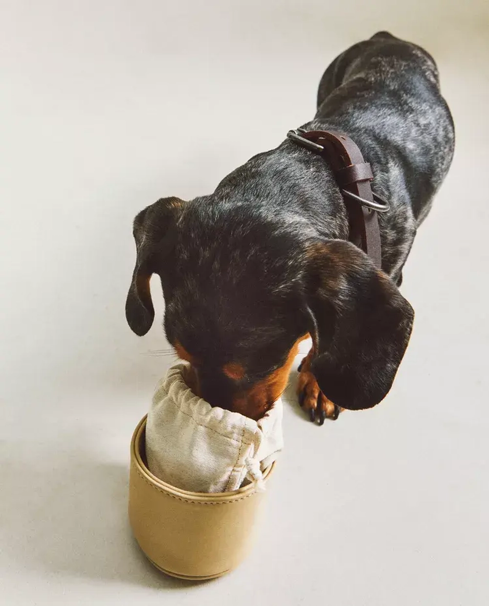 ZARA HOME СУМОЧКА ДЛЯ ЛАКОМСТВ ДОМАШНИХ ЖИВОТНЫХ, БЕЖЕВЫЙ