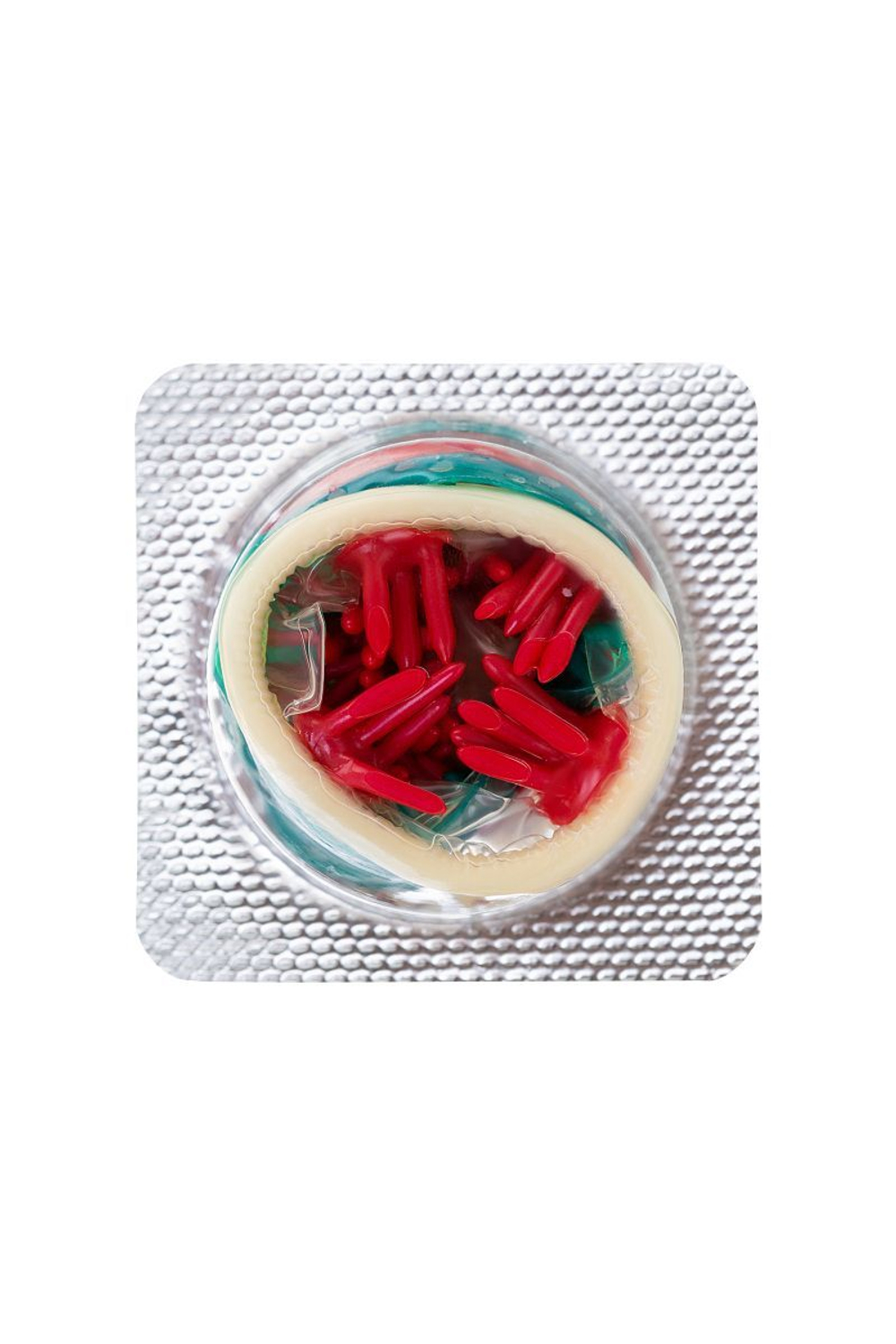 Презерватив с пучками усиков "Стимулирующая штучка №3" - 1 шт.