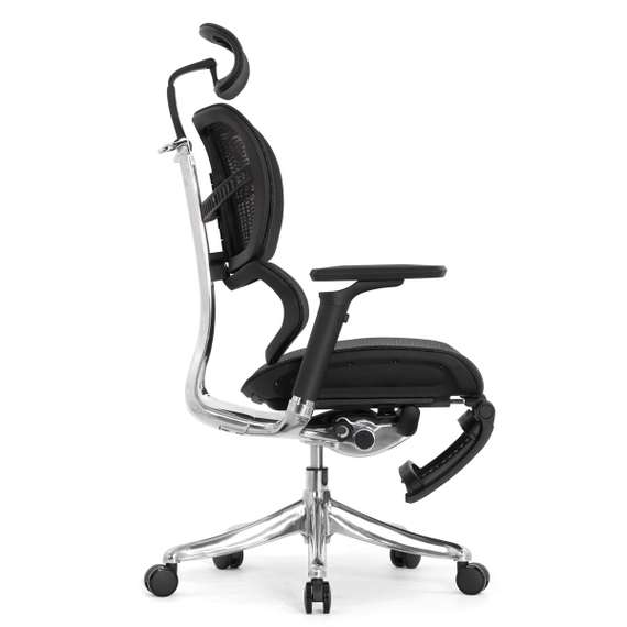 Кресло EXPERT 2 FLY RFYM 01 (сидение MAX с подножкой, подлокотник 6D(360), сетка черн/каркас черн)