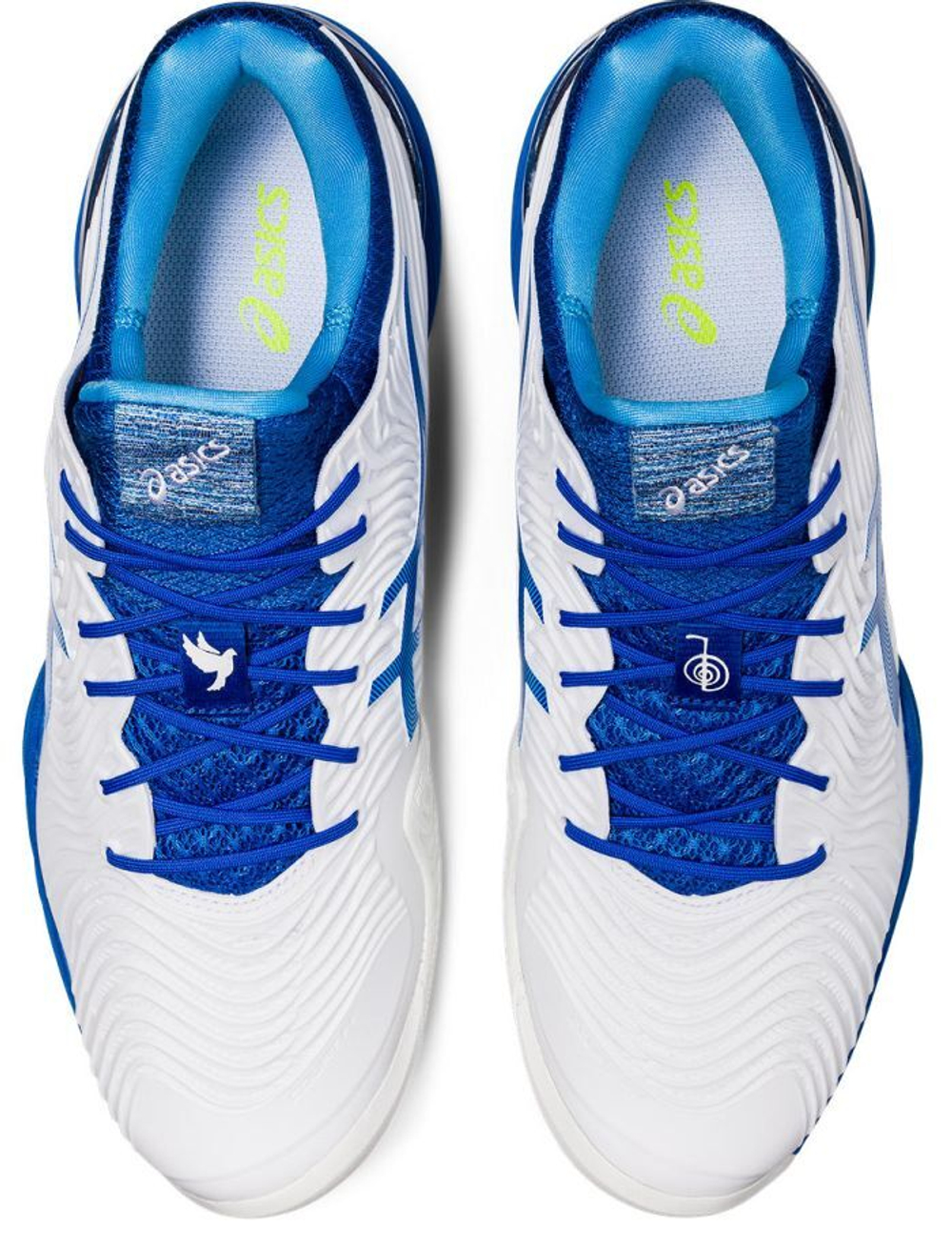 Мужские кроссовки теннисные Asics Court FF Novak - white/tuna blue