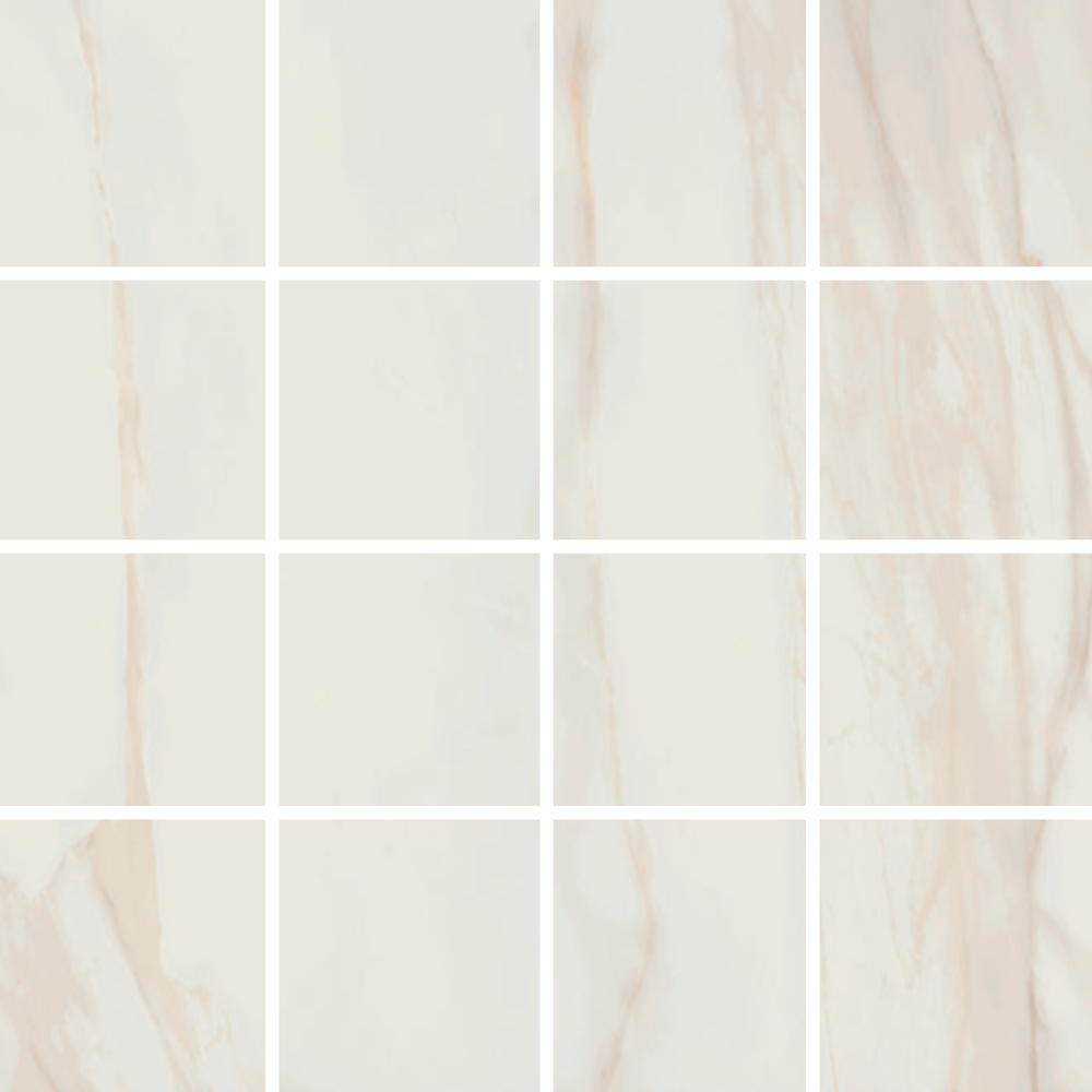 Мозаика керамическая полированная MARBLES MALLA TRESANA Blanco (7х7) 30x30 см