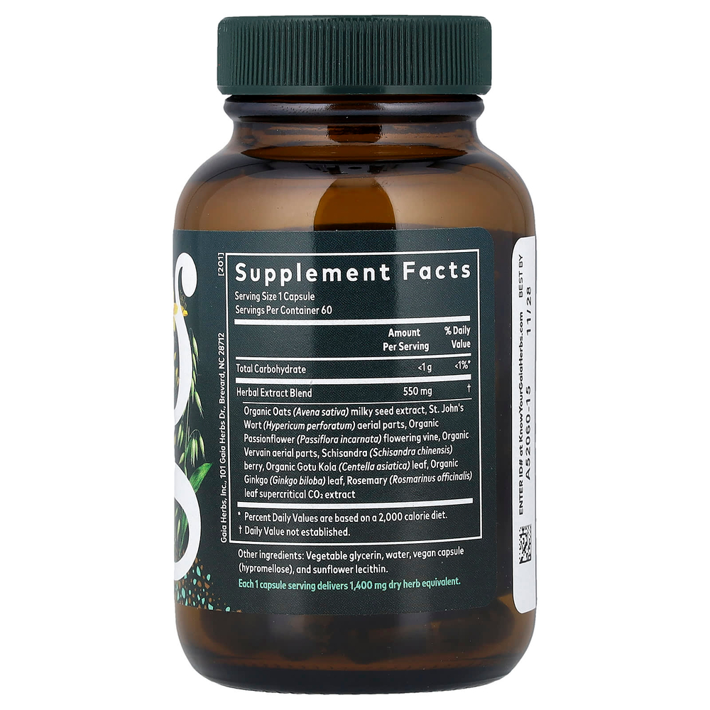 Gaia Herbs, Steady Mind™, 60 Liquid Phyto-Caps®
