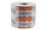 Туалетная бумага 1-слойная Комфорт серая 48 шт/уп