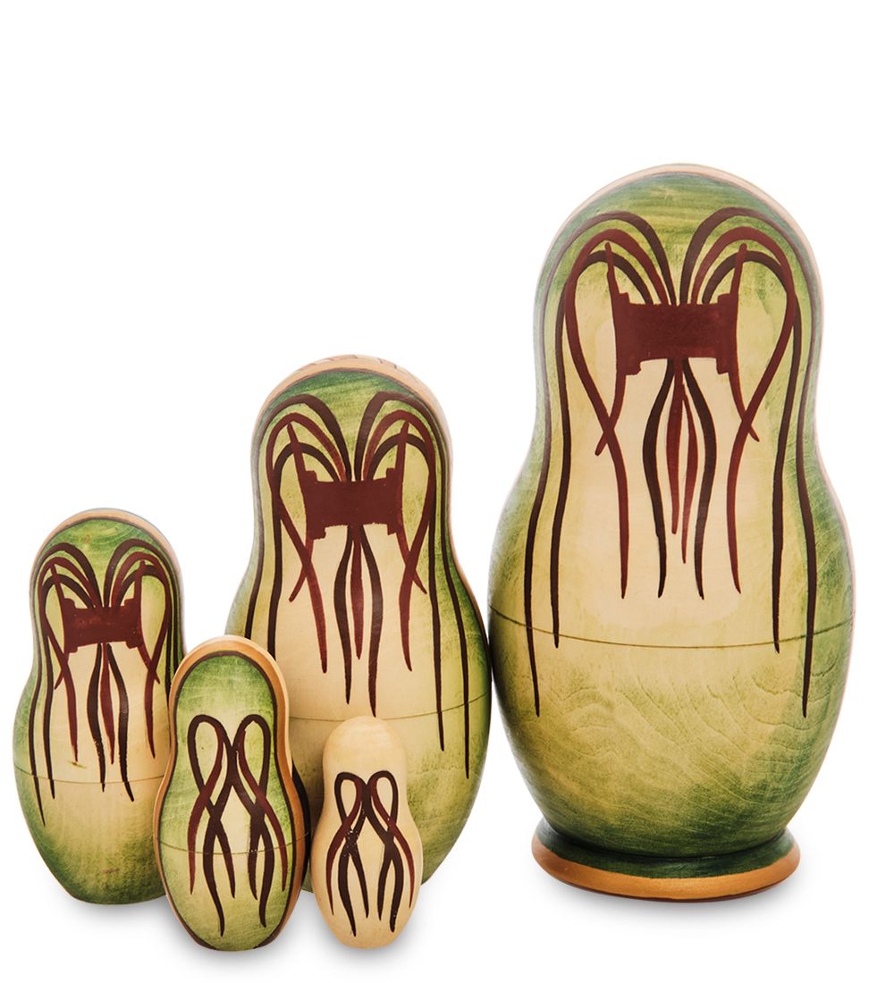 Народные промыслы МР-16/ 5-A Матрешка 5м «Альфонс Муха - Драгоценные камни. Топаз»