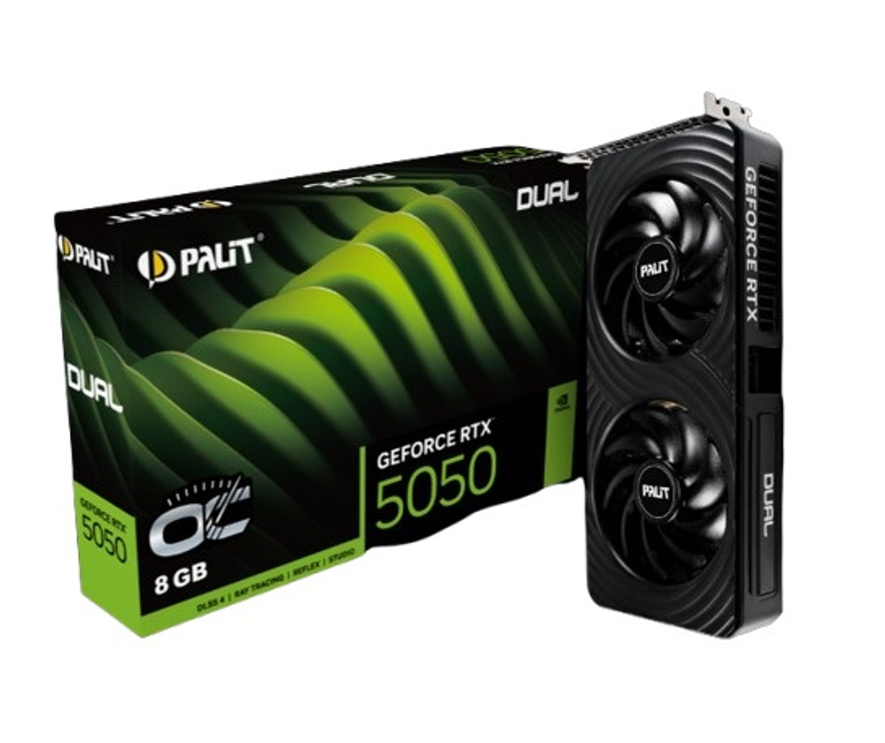 Видеокарта Palit GeForce RTX 5050 DUAL OC (NE65050S19P1-GB2070D)
