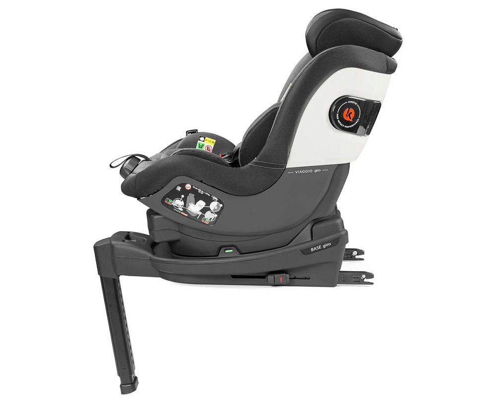 Автокресло Peg Perego Viaggio Giro (9-18 кг) с базой 360 Isofix Crystal Black