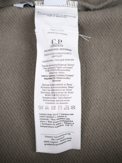 Свитшот на молнии C.P. Company Logo Diagonal Raised Fleece Half Zip Fallen Rock - Grey