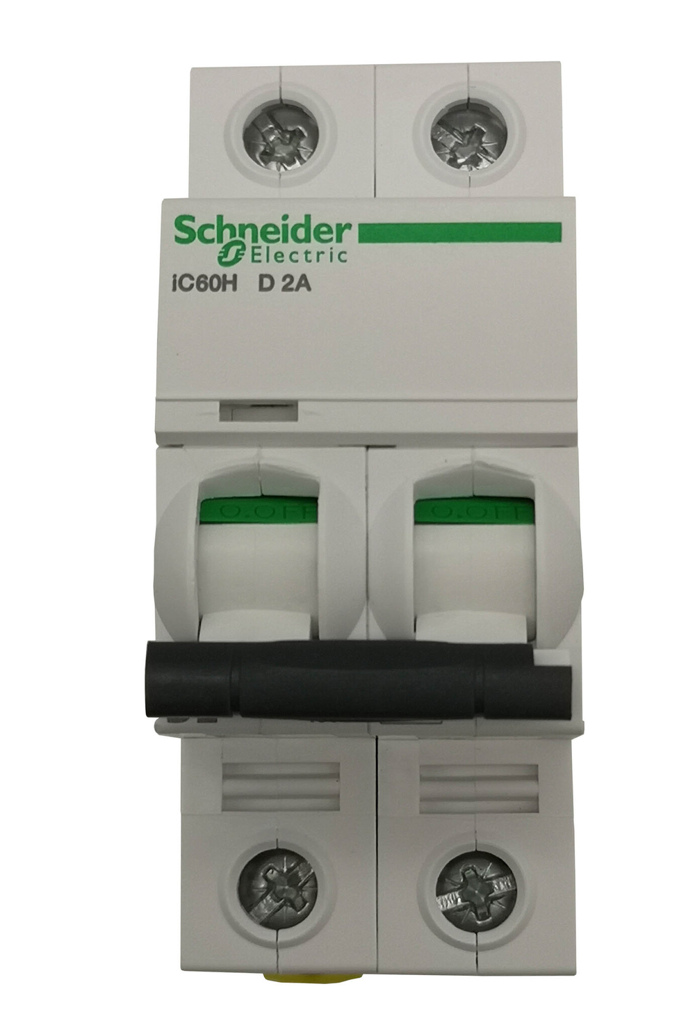 Автоматический выключатель Schneider Electric iC60H D 2P 2A 10кА  A9F85202 Серия Acti 9 два полюса 2 ампера ток расцепления D 10 килоампер