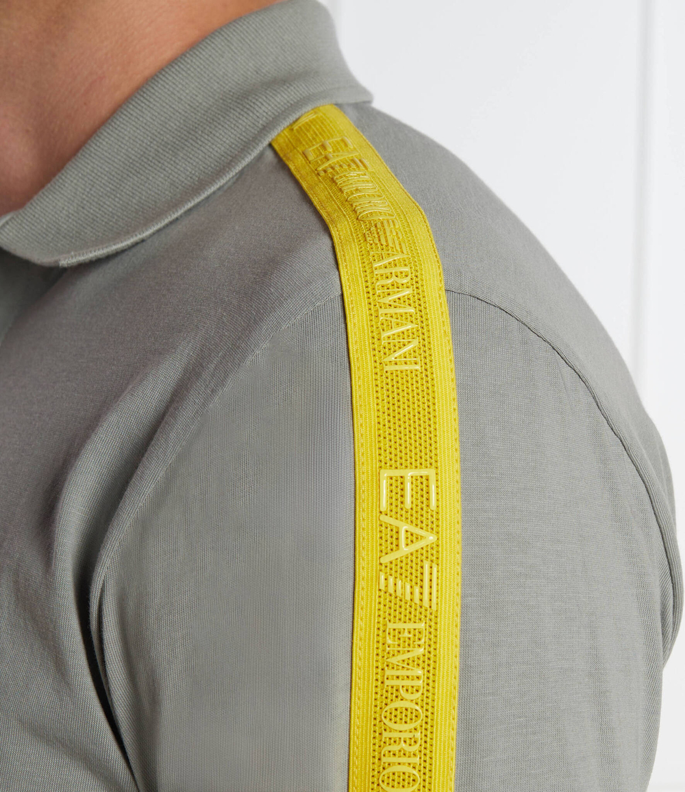 Поло EA7 - серый(3DPF23 PJ02Z)