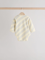 Боди с длинным рукавом для малышей Next B23-062, 3 шт., Серый, Желтый