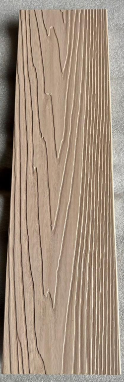 Заборная доска полнотелая двухсторонняя 3D тиснение под дерево 137*10 Цвет Слоновая кость