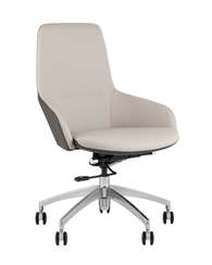 Кресло офисное TopChairs Soulo светло-серый, серый