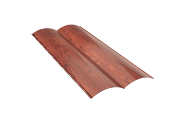 Сайдинг мет  Блок Хаус PRINT АНТИЧНЫЙ ДУБ 0,387(0,360)х6,0м  2,16 кв.м