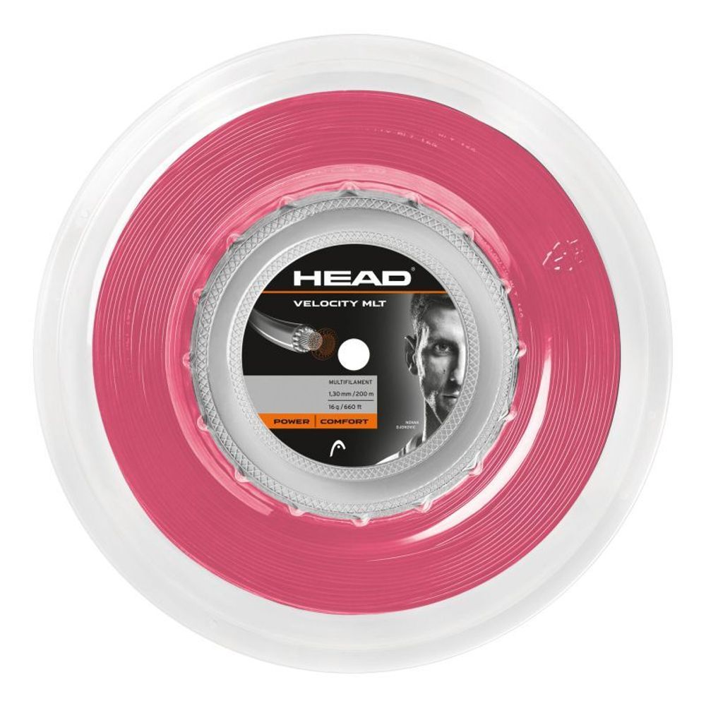 Теннисные струны Head Velocity MLT (200 m) - pink
