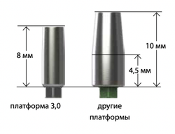 Абатменты титановые прямые BIOHORIZONS