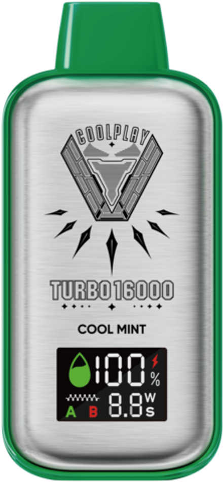 Coolplay TURBO Мята 16000 затяжек 20мг Hard (2% Hard)